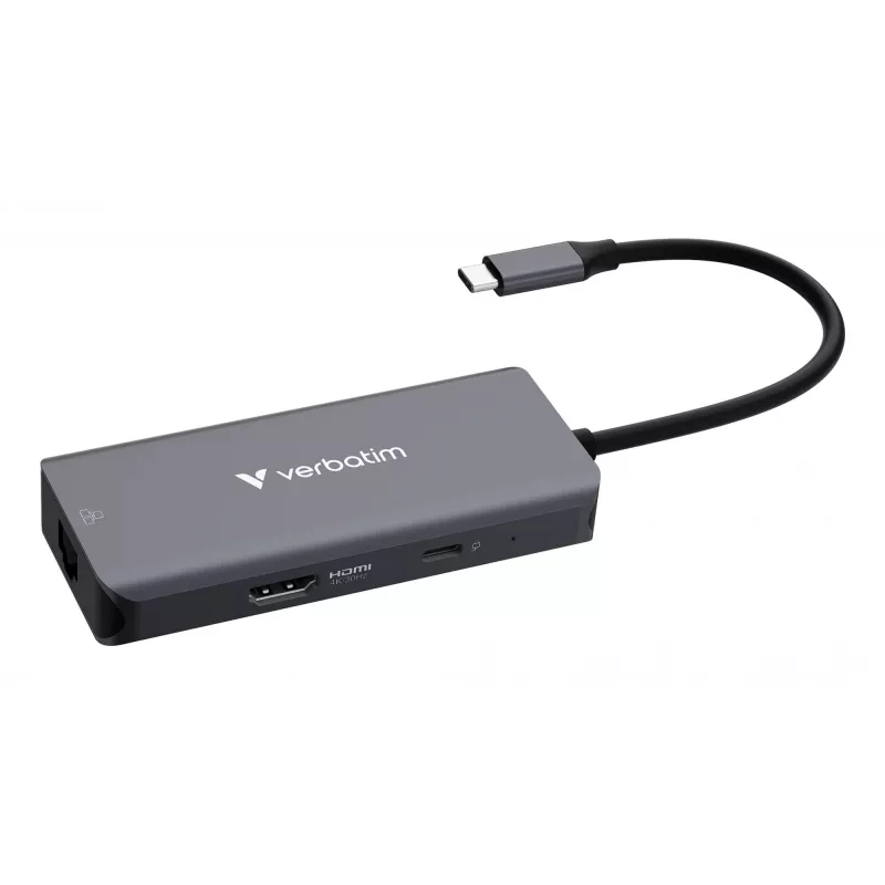 Verbatim USB-C Essentials Multiport Hub 6 prievadų: RJ45, HDMI, USB-C PD, 3 x USB-A 3.2 Gen 1