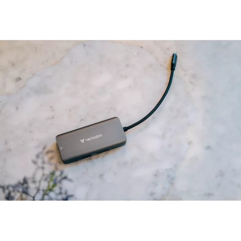 Verbatim USB-C Essentials Multiport Hub 6 prievadų: RJ45, HDMI, USB-C PD, 3 x USB-A 3.2 Gen 1
