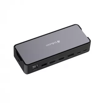 Verbatim CDS-15 laidinė USB 3.2 Gen 1 (3.1 Gen 1) Type-C dokinė stotelė, juoda, pilka