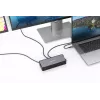 Verbatim CDS-15 laidinė USB 3.2 Gen 1 (3.1 Gen 1) Type-C dokinė stotelė, juoda, pilka