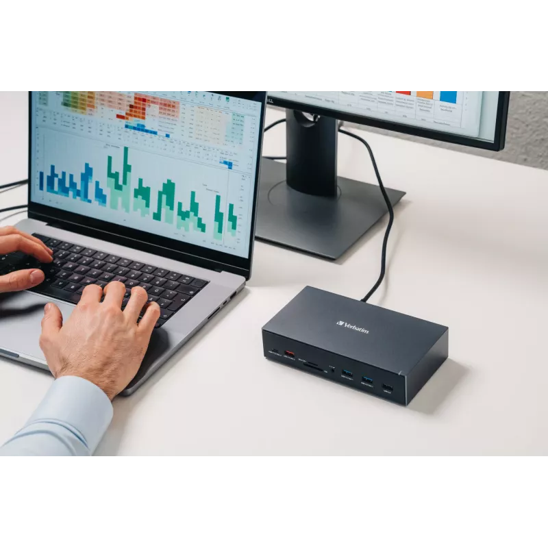 Verbatim CDS-17 Laidinė USB 3.2 Gen 1 (3.1 Gen 1) Type-C Juoda, Pilka