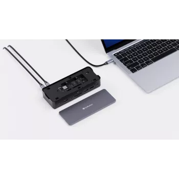 Verbatim CDS-15S laidinis USB 3.2 Gen 1 (3.1 Gen 1) Type-C, juoda, pilka