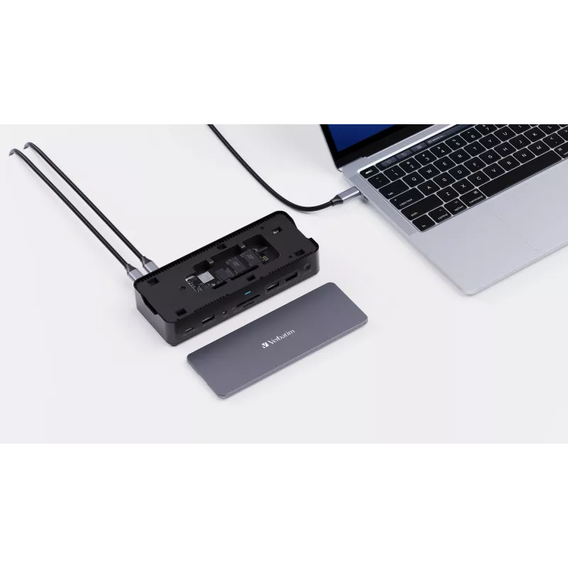Verbatim CDS-15S laidinis USB 3.2 Gen 1 (3.1 Gen 1) Type-C, juoda, pilka