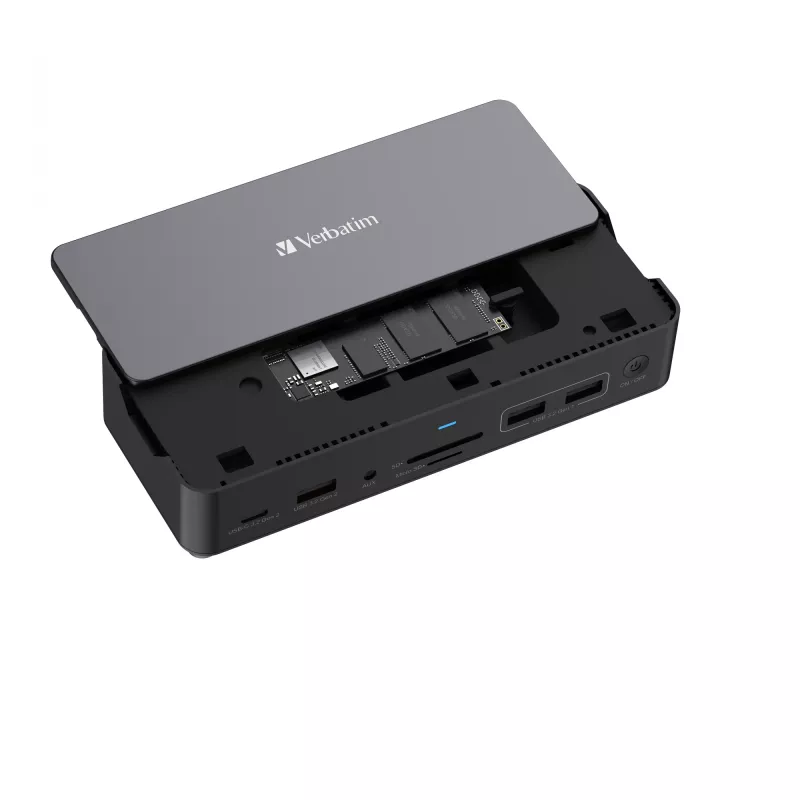 Verbatim CDS-15S laidinis USB 3.2 Gen 1 (3.1 Gen 1) Type-C, juoda, pilka