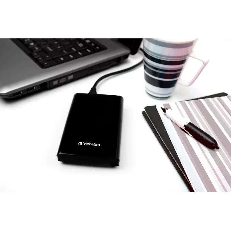 Verbatim Store 'n' Go plonas Portable SSD USB 3.2 Gen 1 / USB-C 1TB juoda