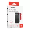 Verbatim Pocket SSD USB 3.2 Gen 2 1TB Juoda/Raudona