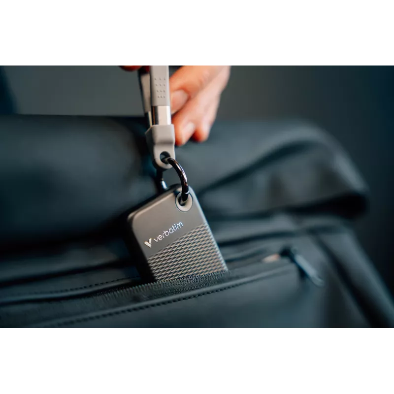 Verbatim Pocket SSD USB 3.2 Gen 2 2TB Juoda/Pilka, 2 TB, USB Type-C, 3.2 Gen 2 (3.1 Gen 2), 1000 MB/s, 10 Gbit/s, Juoda, Pilka