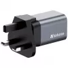 Verbatim GNC-35 GaN Charger 35W su 1 x USB-C PD 35W / 1 x USB-A QC 3.0 (EU/UK/US)