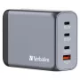 Verbatim GNC-200 GaN įkroviklis 200W su 2 x USB-C PD 100W / 1 x USB-C PD 65W / 1 x USB QC 3.0 (EU/UK/US)
