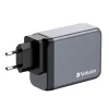 Verbatim GNC-200 GaN įkroviklis 200W su 2 x USB-C PD 100W / 1 x USB-C PD 65W / 1 x USB QC 3.0 (EU/UK/US)