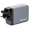 Verbatim GNC-200 GaN įkroviklis 200W su 2 x USB-C PD 100W / 1 x USB-C PD 65W / 1 x USB QC 3.0 (EU/UK/US)