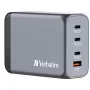 Verbatim GNC-240 GaN įkroviklis 240 W su 1 x USB-C 140 W / 1 x USB-C 100 W / 1 x USB-C 65 W / 1 x USB-A QC 3.0 (EU/UK/US)