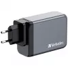 Verbatim GNC-240 GaN įkroviklis 240 W su 1 x USB-C 140 W / 1 x USB-C 100 W / 1 x USB-C 65 W / 1 x USB-A QC 3.0 (EU/UK/US)