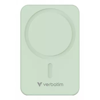 Verbatim Charge 'n' Go Essentials magnetinė belaidė išorinė baterija 20000 mAh žalia