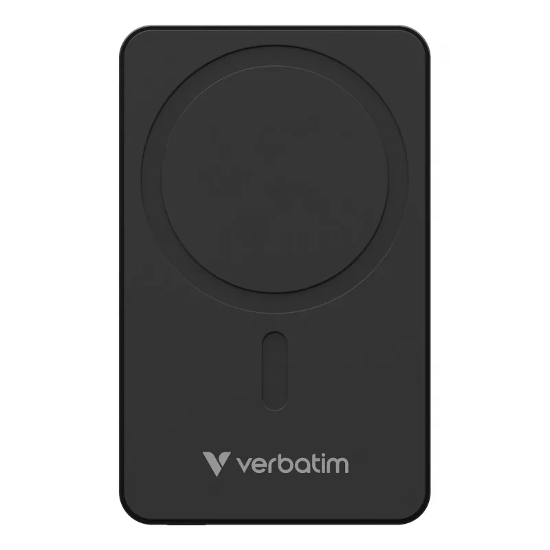 Verbatim Charge 'n' Go Essentials magnetinis belaidis maitinimo bankas 5000 mAh, juodas