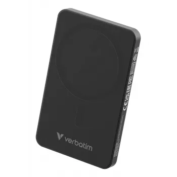Verbatim Charge 'n' Go Essentials magnetinis belaidis maitinimo bankas 5000 mAh, juodas