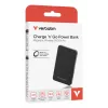 Verbatim Charge 'n' Go Essentials magnetinis belaidis maitinimo bankas 5000 mAh, juodas