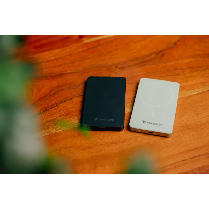 Verbatim Charge 'n' Go Essentials magnetinis belaidis maitinimo bankas 5000 mAh, juodas