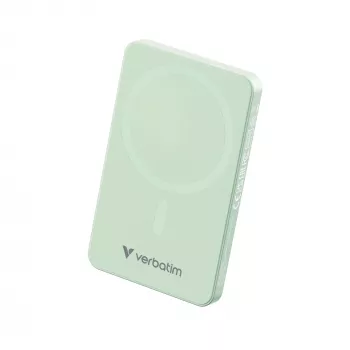 Verbatim Charge 'n' Go Essentials magnetinė belaidė išorinė baterija 5000 mAh žalia
