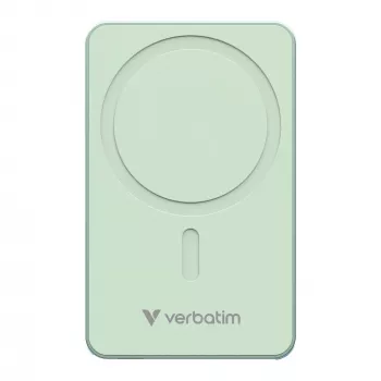 Verbatim Charge 'n' Go Essentials magnetinė belaidė išorinė baterija 5000 mAh žalia