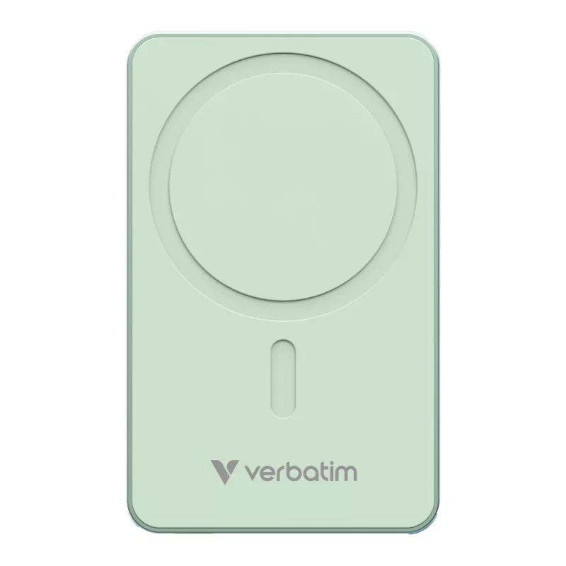 Verbatim Charge 'n' Go Essentials magnetinė belaidė išorinė baterija 5000 mAh žalia