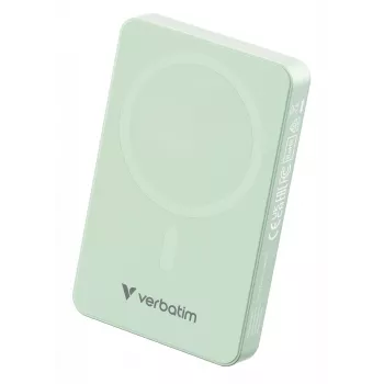 „Verbatim Charge 'n' Go Essentials“ magnetinė belaidė išorinė baterija 10000 mAh, žalia