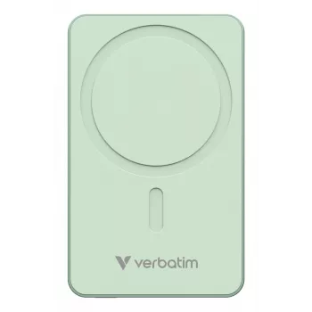 „Verbatim Charge 'n' Go Essentials“ magnetinė belaidė išorinė baterija 10000 mAh, žalia