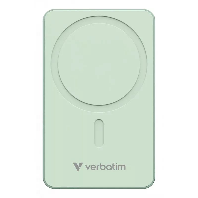 „Verbatim Charge 'n' Go Essentials“ magnetinė belaidė išorinė baterija 10000 mAh, žalia