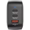 Verbatim Mini GaN Charger 70W 3 Port US plug su EU and UK adaptors