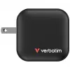 Verbatim Mini GaN Charger 70W 3 Port US plug su EU and UK adaptors