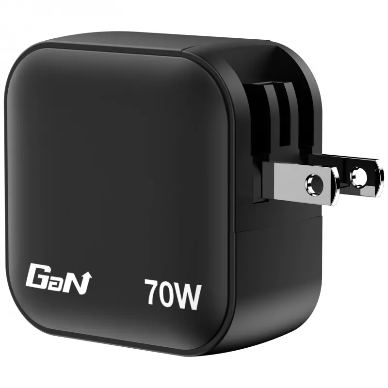 Verbatim Mini GaN Charger 70W 3 Port US plug su EU and UK adaptors