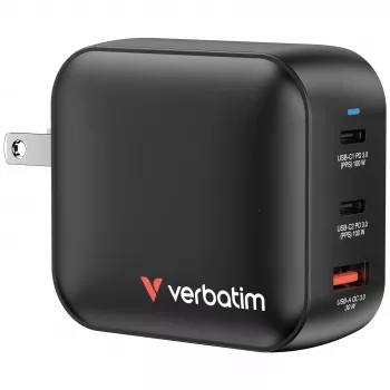 Verbatim GaN Charger 100W Universal Juoda AC Fast charging Indoor