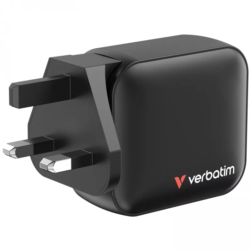 Verbatim GaN Charger 100W Universal Juoda AC Fast charging Indoor