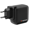 Verbatim Mini GaN įkroviklis 100 W 4 prievadų JAV kištukas su ES ir JK adapteriais