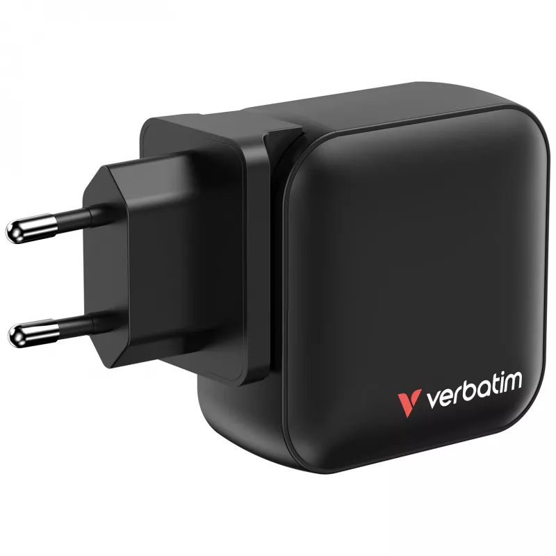 Verbatim Mini GaN įkroviklis 100 W 4 prievadų JAV kištukas su ES ir JK adapteriais