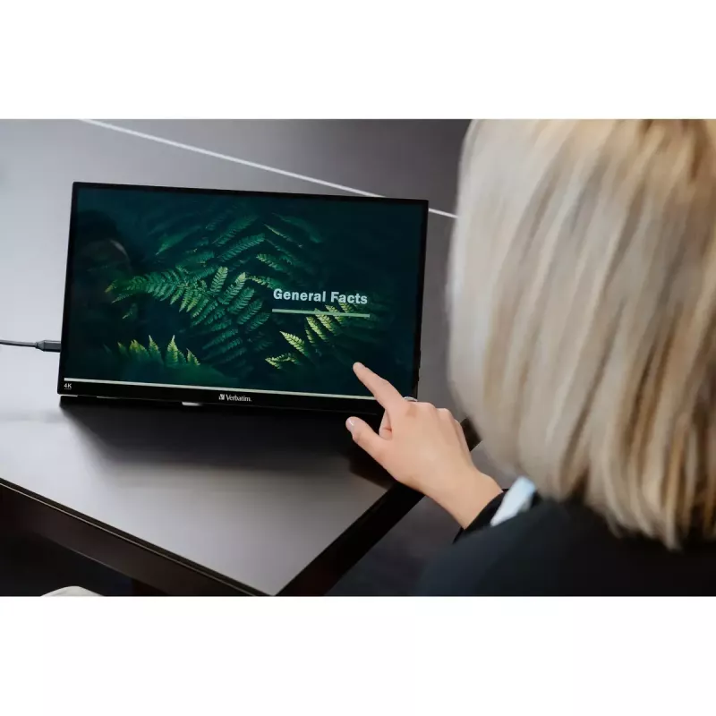 Monitorius Verbatim Portable Touchscreen 15.6 col. LCD 4K 3840x2160
