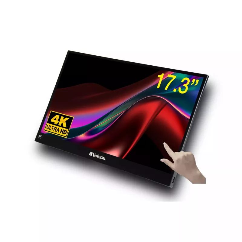 Monitorius Verbatim Portable Touchscreen 17,3 col. 4K Ultra HD LCD 3840 x 2160