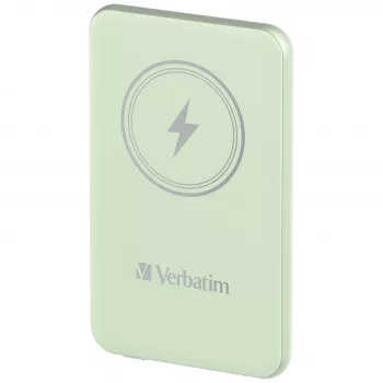 Verbatim Charge 'n' Go magnetinė belaidė išorinė baterija 5000 mAh, žalia
