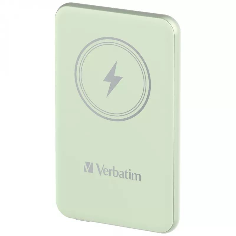 Verbatim Charge 'n' Go magnetinė belaidė išorinė baterija 5000 mAh, žalia