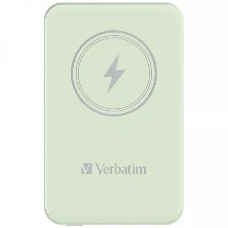 Verbatim Charge 'n' Go magnetinė belaidė išorinė baterija 5000 mAh, žalia