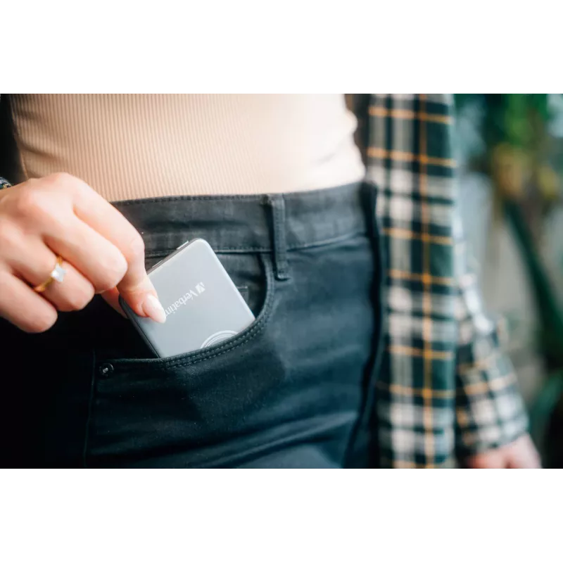 Verbatim Charge 'n' Go Magnetic Wireless Power Bank 5000mAh Pilka