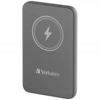 Verbatim Charge 'n' Go magnetinė belaidė išorinė baterija 10000 mAh pilka