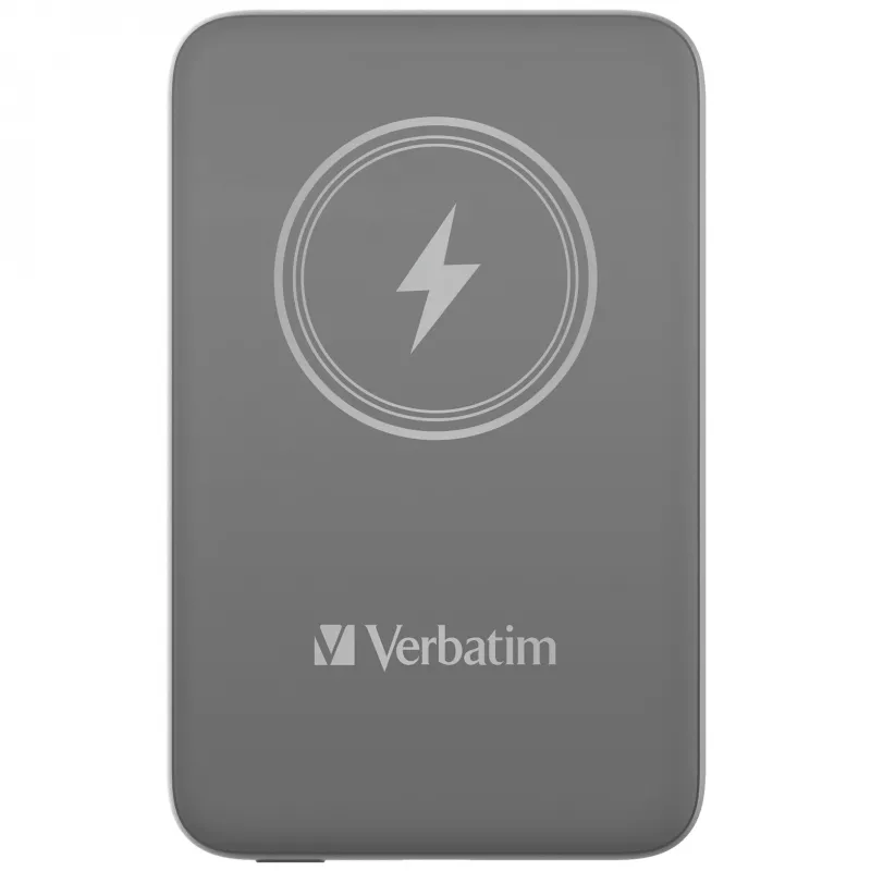 Verbatim Charge 'n' Go magnetinė belaidė išorinė baterija 10000 mAh pilka