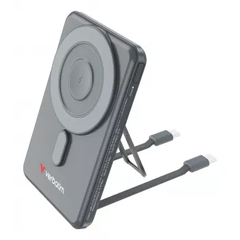 Verbatim Charge'n'Go 2C išorinė baterija 5000 mAh pilka, 5000 mAh, adaptyvus greitasis įkrovimas, Power Delivery 3.0, Quick Charge 3.0, belaidis įkrovimas, 3,85 V, 20 W, pilka