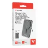 Verbatim Charge'n'Go 2C išorinė baterija 5000 mAh pilka, 5000 mAh, adaptyvus greitasis įkrovimas, Power Delivery 3.0, Quick Charge 3.0, belaidis įkrovimas, 3,85 V, 20 W, pilka