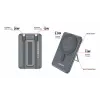 Verbatim Charge'n'Go 2C išorinė baterija 5000 mAh pilka, 5000 mAh, adaptyvus greitasis įkrovimas, Power Delivery 3.0, Quick Charge 3.0, belaidis įkrovimas, 3,85 V, 20 W, pilka