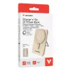 Verbatim Charge'n'G0 2C išorinė baterija 5000 mAh auksinė, 5000 mAh, polimerinė, prisitaikantis greitasis įkrovimas, Power Delivery 3.0, Quick Charge 3.0, belaidis įkrovimas, 3,85 V, 20 W