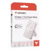 „Verbatim Charge 'n' Go“ magnetinė belaidė išorinė baterija su stovu – 10000 mAh, rožinė