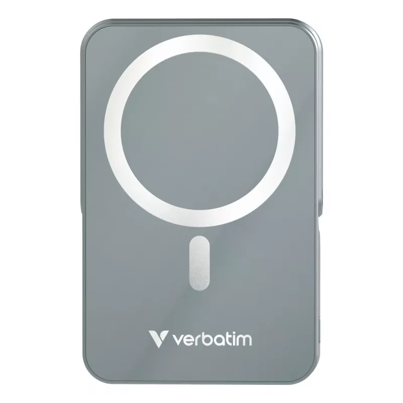 Verbatim Charge 'n' Go magnetinė belaidė išorinė baterija su stovu - 10000 mAh, pilka