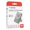Verbatim Charge 'n' Go magnetinė belaidė išorinė baterija su stovu - 10000 mAh, pilka